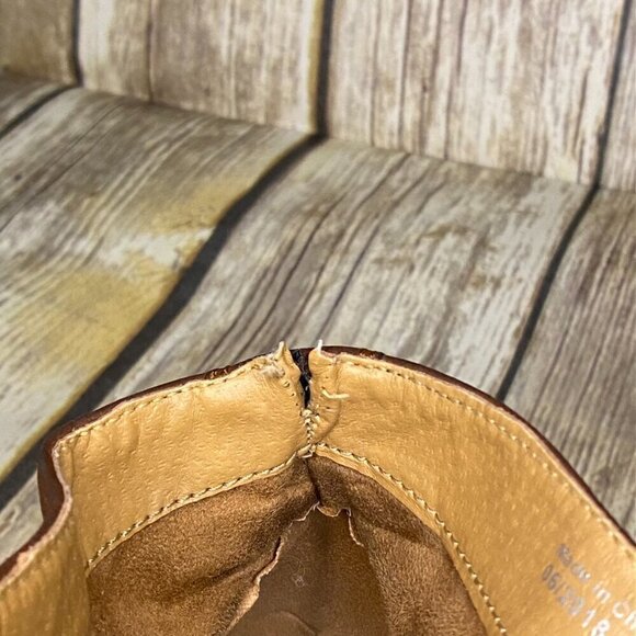 Kenneth Cole Reaction Tan Vegan Leather Lace-Up Ankle Boots Men's Size 9 - Picture 8 of 9